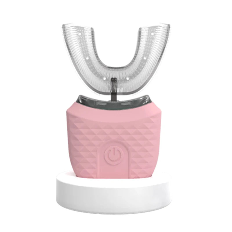 U Shaped Type Toothbrush 360 Degrees Ultrasonic Children Whitening Silicone Automatic Electric Toothbrush