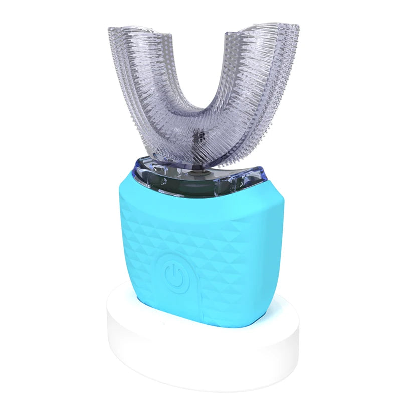U Shaped Type Toothbrush 360 Degrees Ultrasonic Children Whitening Silicone Automatic Electric Toothbrush